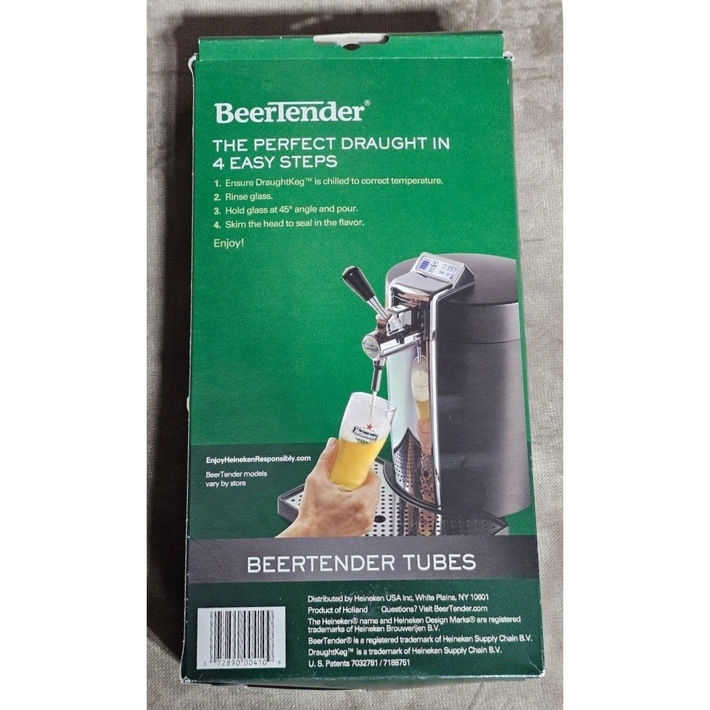 Krups Heineken BeerTender Tubes (6 Pack) for DraughtKeg System Replacement Parts
